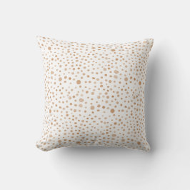 Rust Confetti Wasserfarbe Dots Throw Kissen