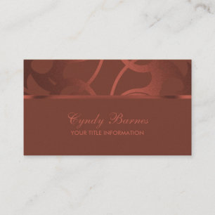 Rust Contemporary Business Card Visitenkarte