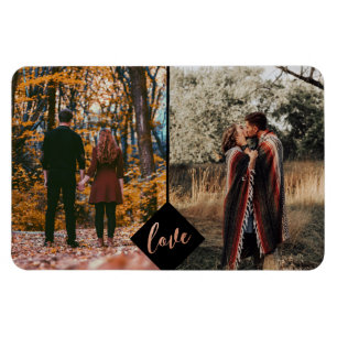 Rust Copper Liebe Romantische Verlobung Hochzeitsf Magnet