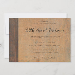 RUST CORROSIVE GRUNGE ORANGE METAL CORPORATE EVENT EINLADUNG