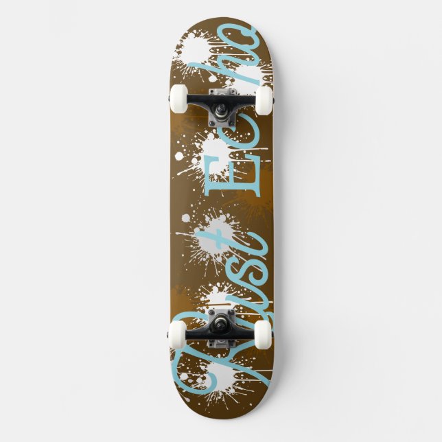 Rust Echo Skateboard Deck (Vorderseite)