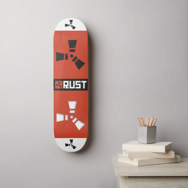 RUST Gamer Skateboard (Wandkunst)