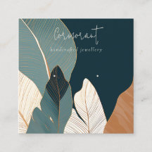 Rust Gold Tropical Leafing Earring Display