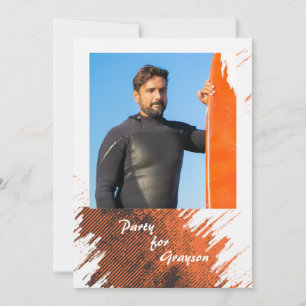 Rust Grunge Foto Einladung