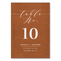 Rust malt elegante Skriptschrift Hochzeit