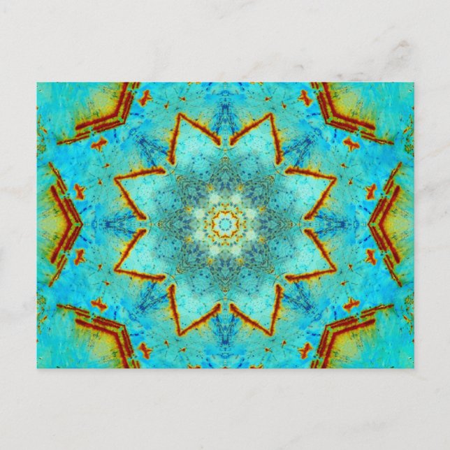 Rust Mandala Postkarte (Vorderseite)