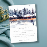 Rust Navy Winter Pine Forest Snow Brautparty
