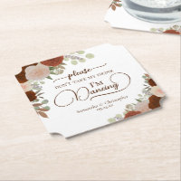 Rust-Orange-Boho-Rose nehmen meine Drink-Hochzeit 