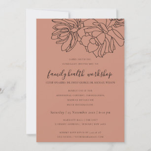 RUST ORANGE DESERT CACTI ERFOLGREICHE WORKSHOP-VER EINLADUNG