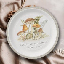 Rust Orange Mushroom Fern Foliage Brautparty