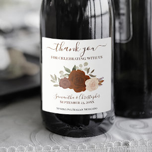 Rust Orange Rose Elegant Boho Wedding Vielen Dank