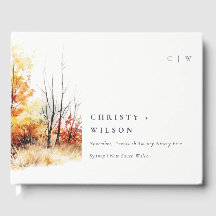 Rust Orange Yellow Autumn Fall Landscape Wedding