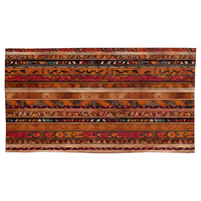 Rust Pattern Pillowcases – Stylish Bedroom Pillow  Kissenbezug (Vorderseite-Links)