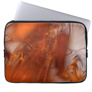 Rust Realm Fraktal und Gold Laptopschutzhülle