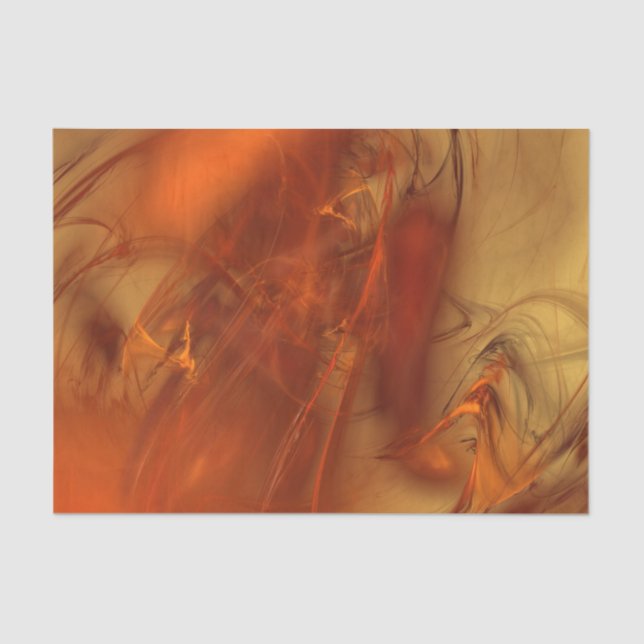 Rust Realm Fraktal und Gold Seidenpapier (Vorderseite)