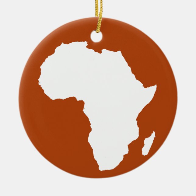Rust Red Audacious Africa Keramikornament (Vorne)