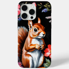 Rust Squirrel Dark Cottagecore Floral Phone Case