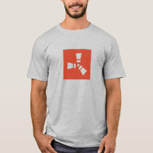 RUST Symbol Klar auf Rot
