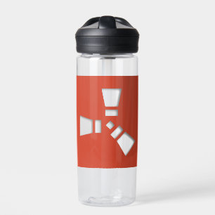 RUST Symbol Red auf Clear Shadowing Trinkflasche