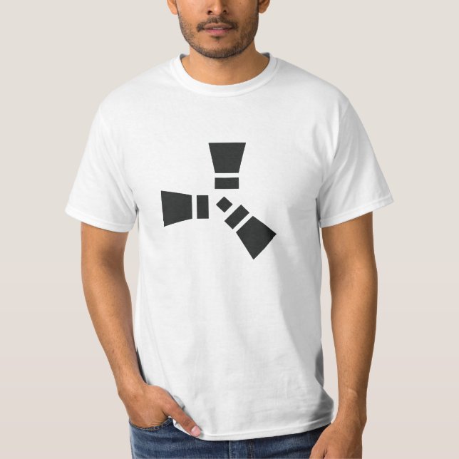 RUST-Symbol schwarz auf Clear (Clear) T-Shirt (Vorderseite)