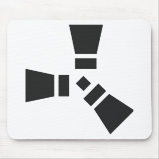 RUST-Symbol Schwarz auf Klar Mousepad