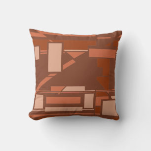 Rust Terracotta Beige - Brown South Art Look Kissen