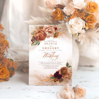 Rust Terracotta Blume Burnt Orange Hochzeit im Her