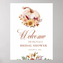 Rust Terracotta Floral Pampas Grass und Pumpkin