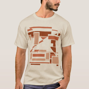 Rust Terrakotta Beige Südwest-Kunst-Design T-Shirt