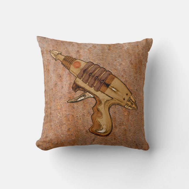 Rust und Ray Gun Kissen (Vorderseite)