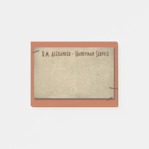 Rust und Tan mit Staples Masculine Custom Post-it Klebezettel