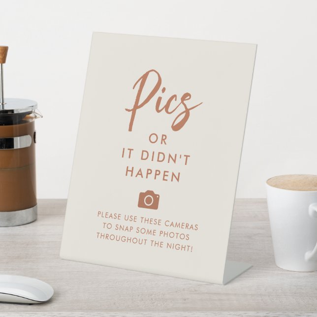 Rust Wedding Camera Bilder oder es ist nicht passi Sockelschild (In SItu)