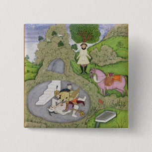 Rustam, das den weißen Dämon, Illustration von Button