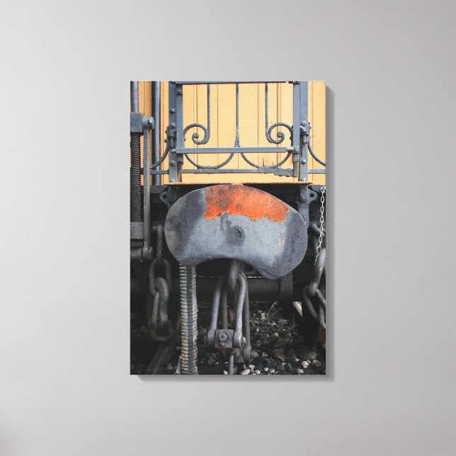 Rustbuffer Alte Dampfbahn Le Mastrou Leinwand (Vorderseite)