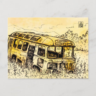 Rusted Bus v.2 Postkarte