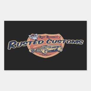 Rusted Customs II Rechteckiger Aufkleber