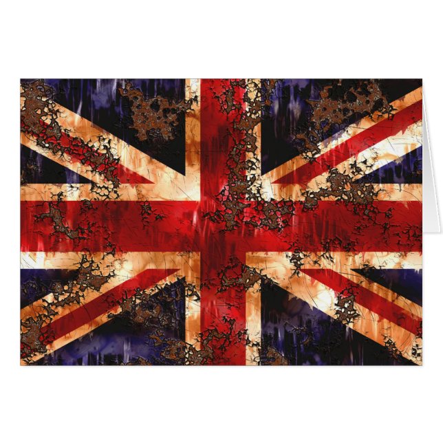 Rusted Patriotic United Kingdom Flag (Vorderseite (Horizontal))
