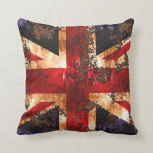 Rusted Patriotic United Kingdom Flag Kissen