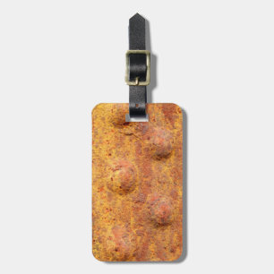 Rusted Rivetted Metal Luggage Tag Gepäckanhänger