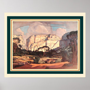 Rustenburg Kloof S. Africa von J.H. Pierneef 16x20 Poster