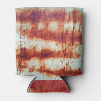 Rustetes Metall, texturierter Hintergrund. Dosenkühler