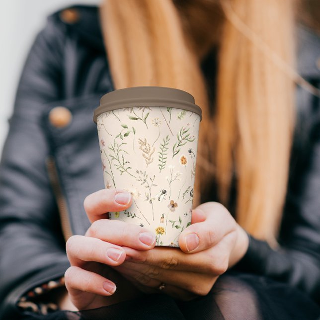 Rustiс Boho Wildblumen Baby Shooting Paper Cup Pappbecher (Von Creator hochgeladen)