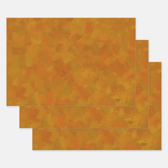 Rustic Abstract Modern Contemporary Geometric Art Geschenkpapier Set (Set)