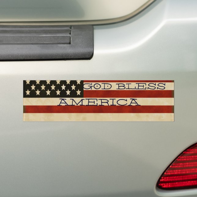Rustic Americana Vintag American Flag GIFTS Autoaufkleber (Auf Auto)