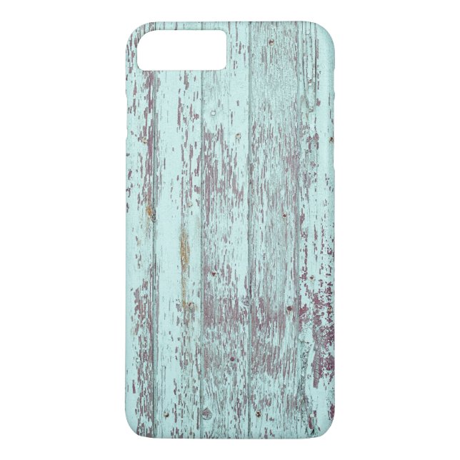Rustic Aqua Barn Wood Case-Mate iPhone Hülle (Rückseite)