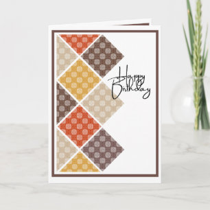 Rustic Arabesque Birthday Card Karte