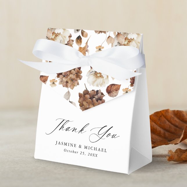 Rustic Autumn Floral Wedding Thank You Geschenkschachtel (Von Creator hochgeladen)