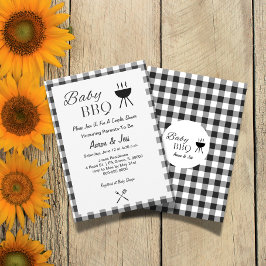 Rustic Baby GRILLEN Paare Kinderdusche Einladung