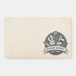 Rustic Bakery Store Pastry Dessert Sweet Cake Shop Post-it Klebezettel