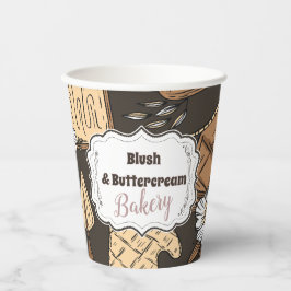 Rustic Baking Business Pappbecher
